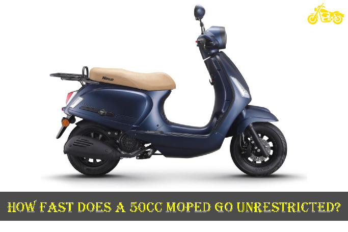 how fast does a 50cc moped go unrestricted