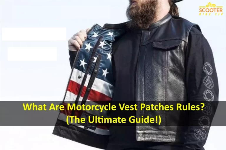 what are motorcycle vest parches rules